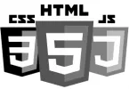 Logo des langages HTML, CSS et JavaScript